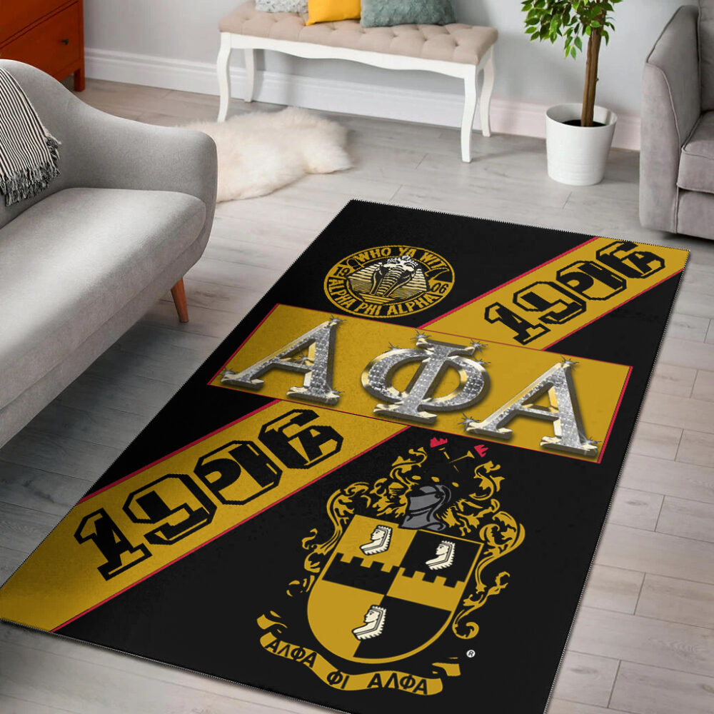 Alpha Phi Alpha Area Rug – Fraternity Blood In My Dna Area Rug