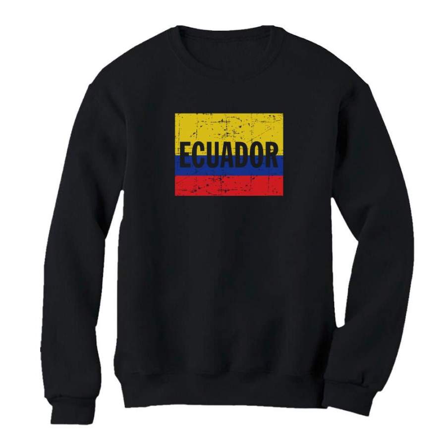 Ecuador Flag – Vintage Retro Ecuadorian Women Sweatshirt