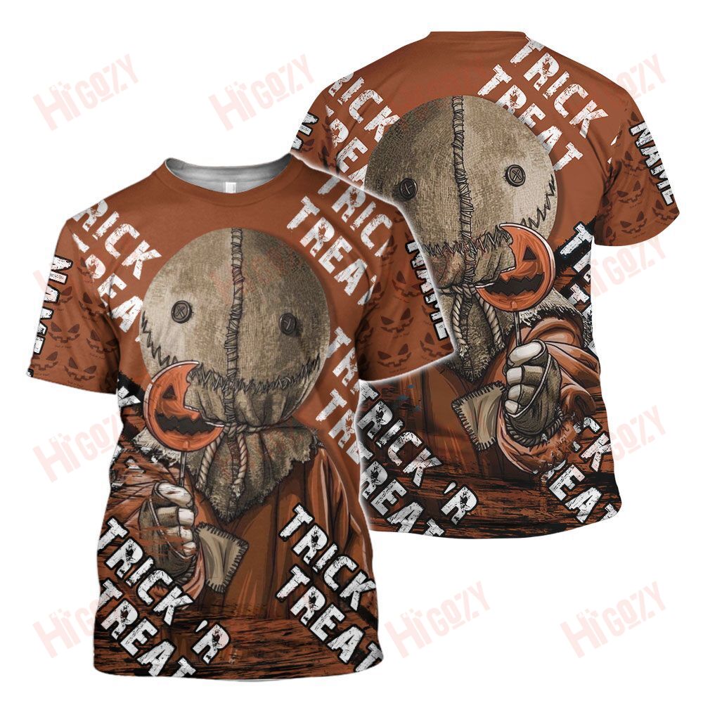 Trick ‘R Treat Shirt, Trick ‘R Treat Shirt 3D, Trick ‘R Treat Halloween, Horror Movies Shirt Halloween T-Shirt – T38