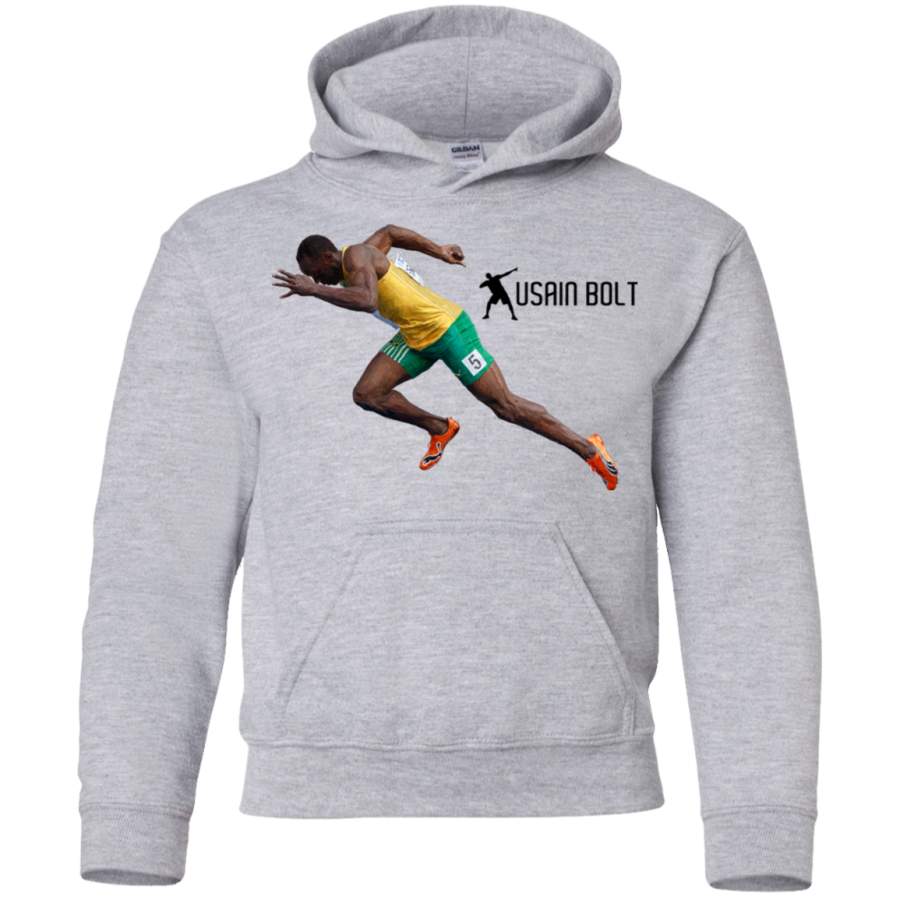 AGR Usain Bolt Run Bolt Run Youth Pullover Hoodie