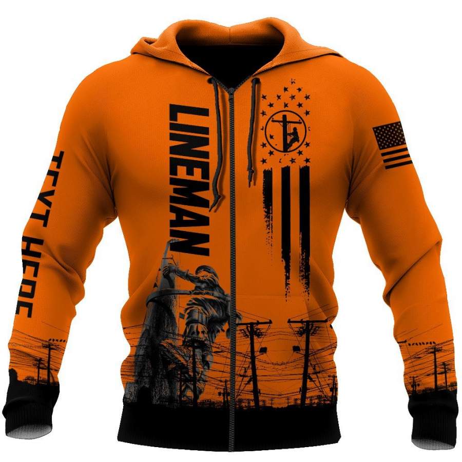 3D All Over Printed Lineman Hoodie HHT09102003-MEI