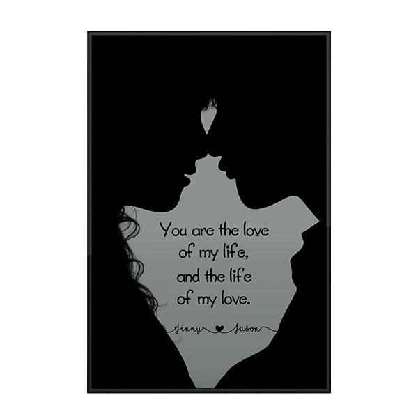 Custom Personalized name Valentine’s day wall prints poster gift ideas for room him boyfriend husband her girlfriend wife couple – The Life Of My Love TY2512 – Personalizedwitch