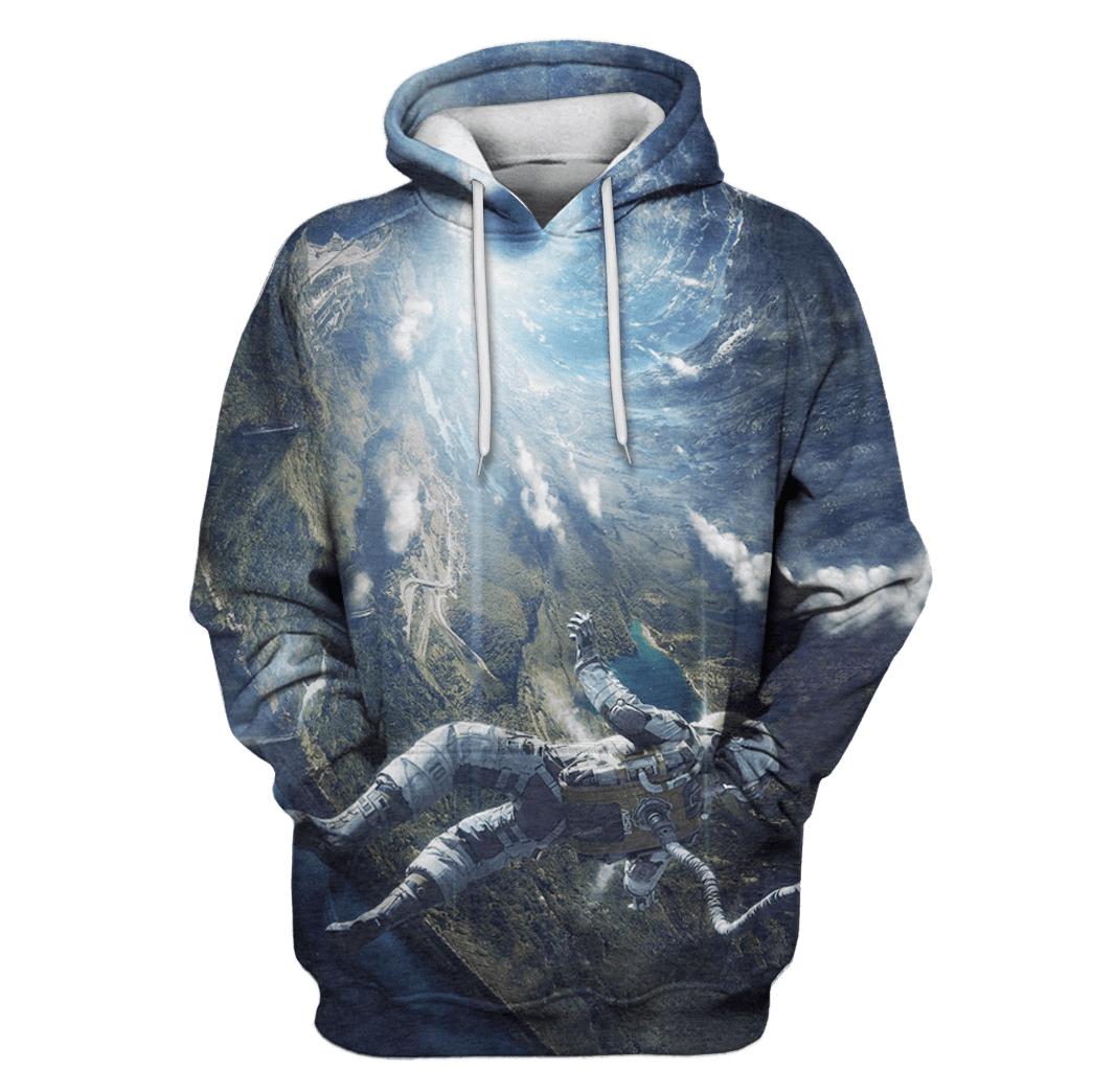 Astronaut Falling Down Custom T-Shirt – Hoodies Apparel