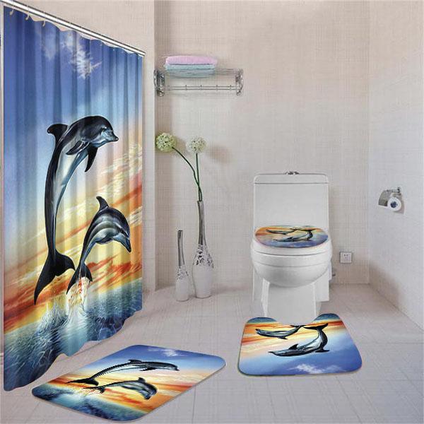 Bottlenose Dolphin Bathroom Rug Sets Dolphins John Bathroom Decor Ideas