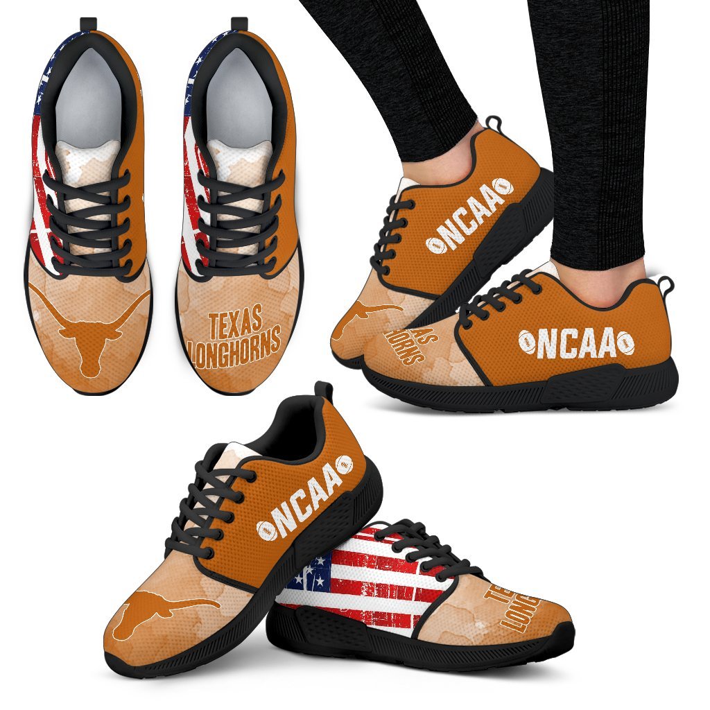 Awesome Fashion Texas Longhorns Shoes Athletic Sneakers