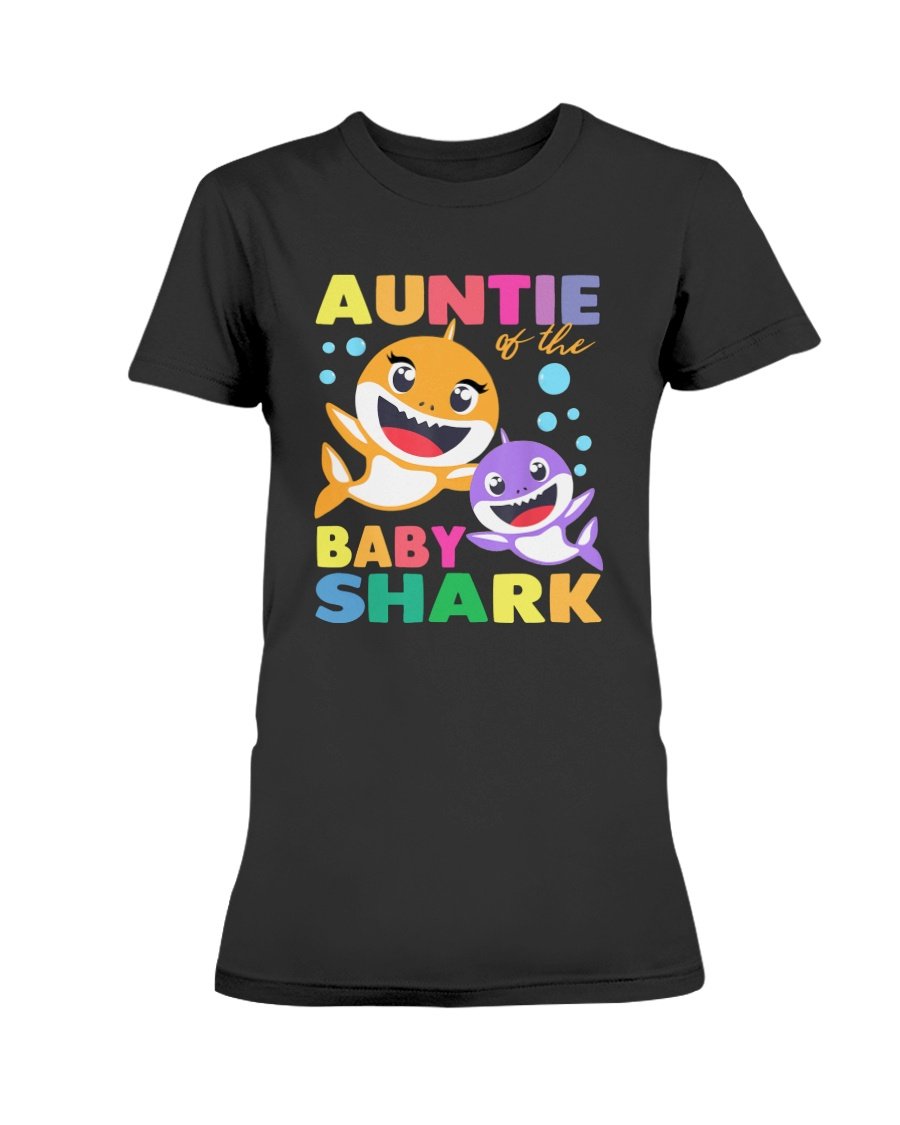 Aunt Of The Baby Shark Birthday Aunt Shark T-Shirt