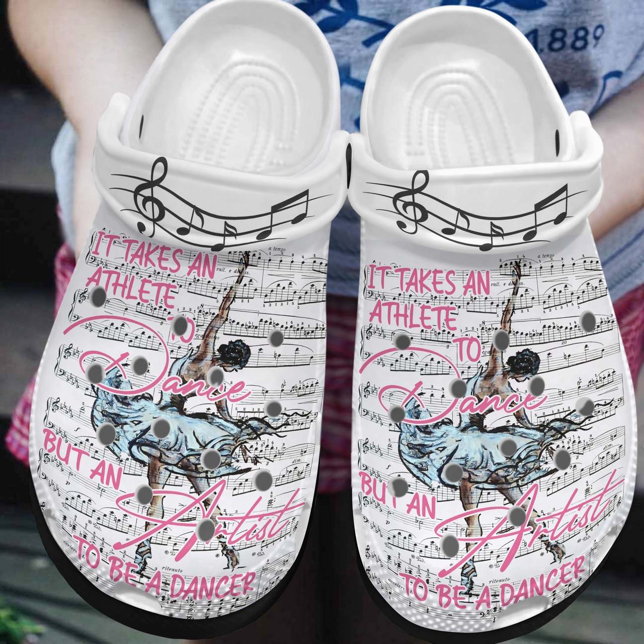 Ballet Personalized Clog, Custom Name, Text, Color, Number Fashion Style For Women, Men, Kid, Print 3D Everything Takes Time