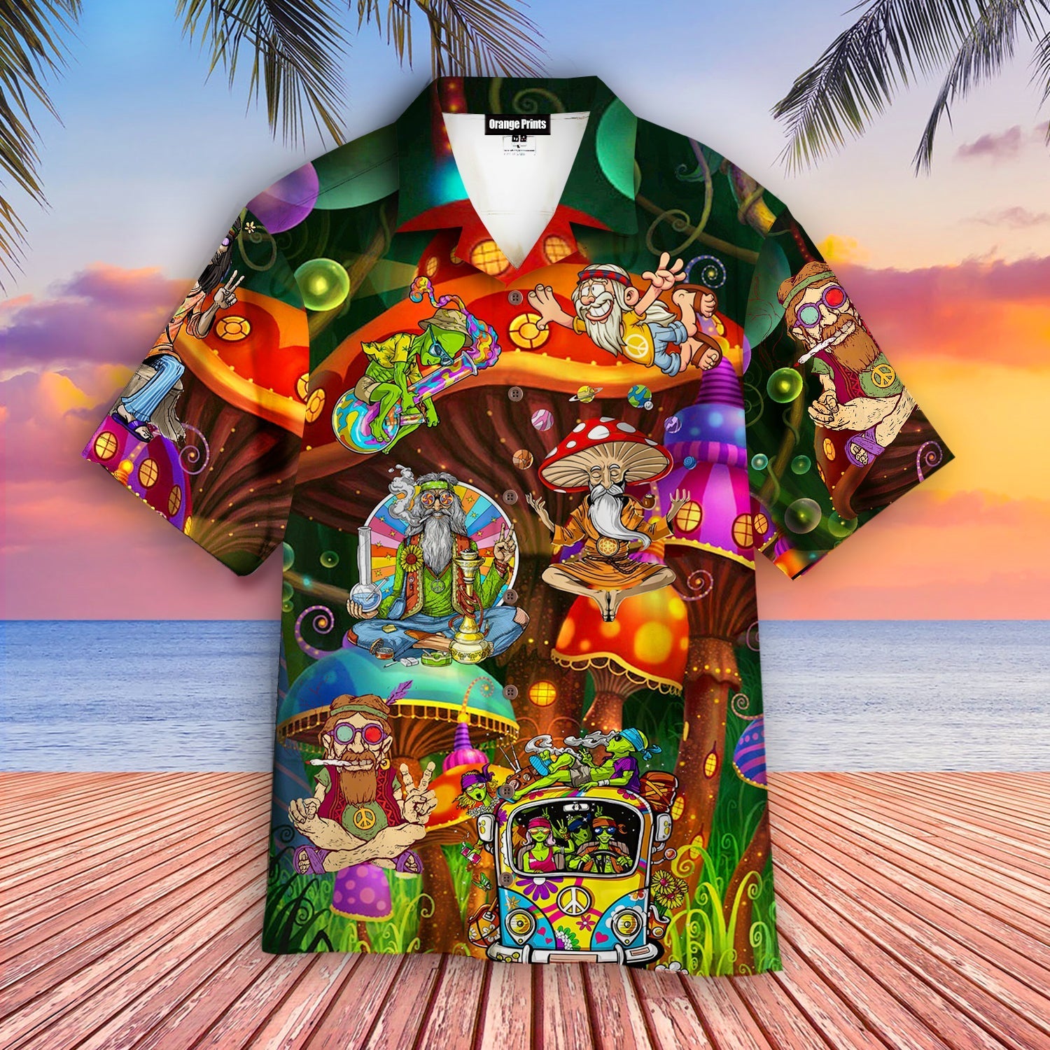 Hippie Guys Hawaii Shirt For Men And Women Ha25858