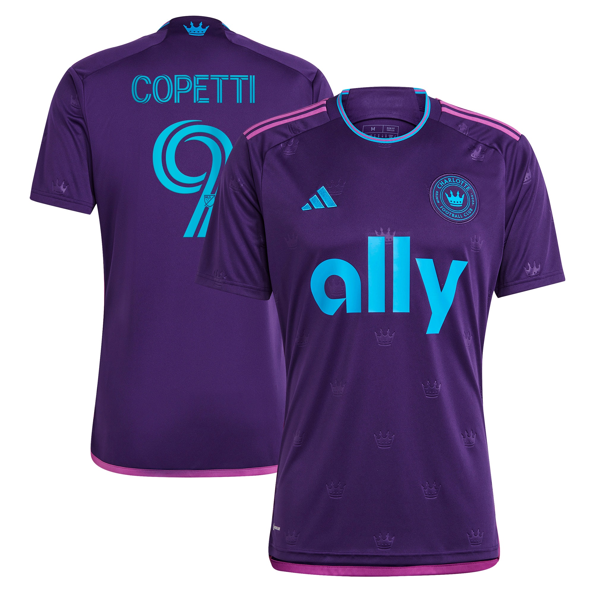 Enzo Copetti Charlotte FC 2023 Crown Jewel Kit Replica Jersey – Purple