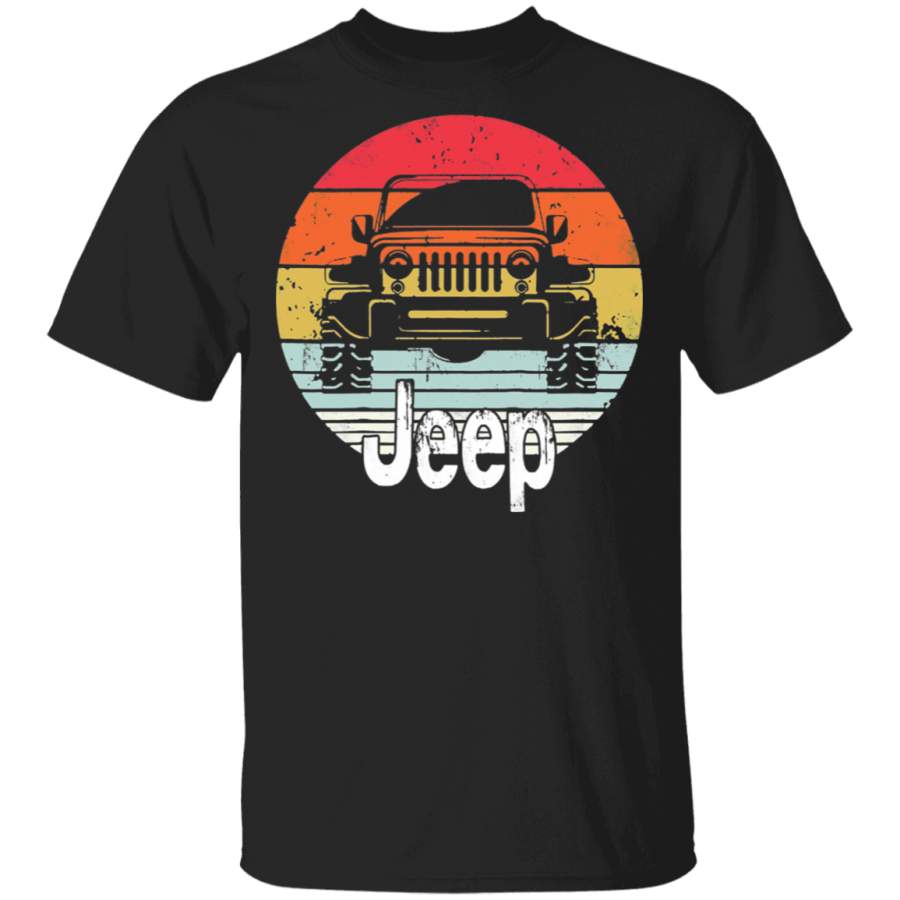 Vintage Jeeps Shirt Retro 70s Sunset Off Road Shirt