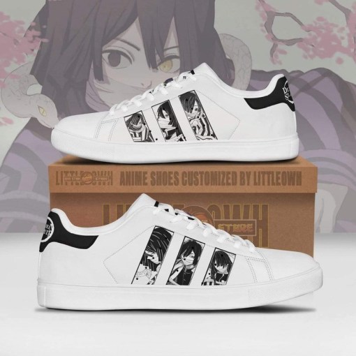 Demon Slayer Obanai Iguro Skateboard Sneakers Custom Manga Demon Slayer ...