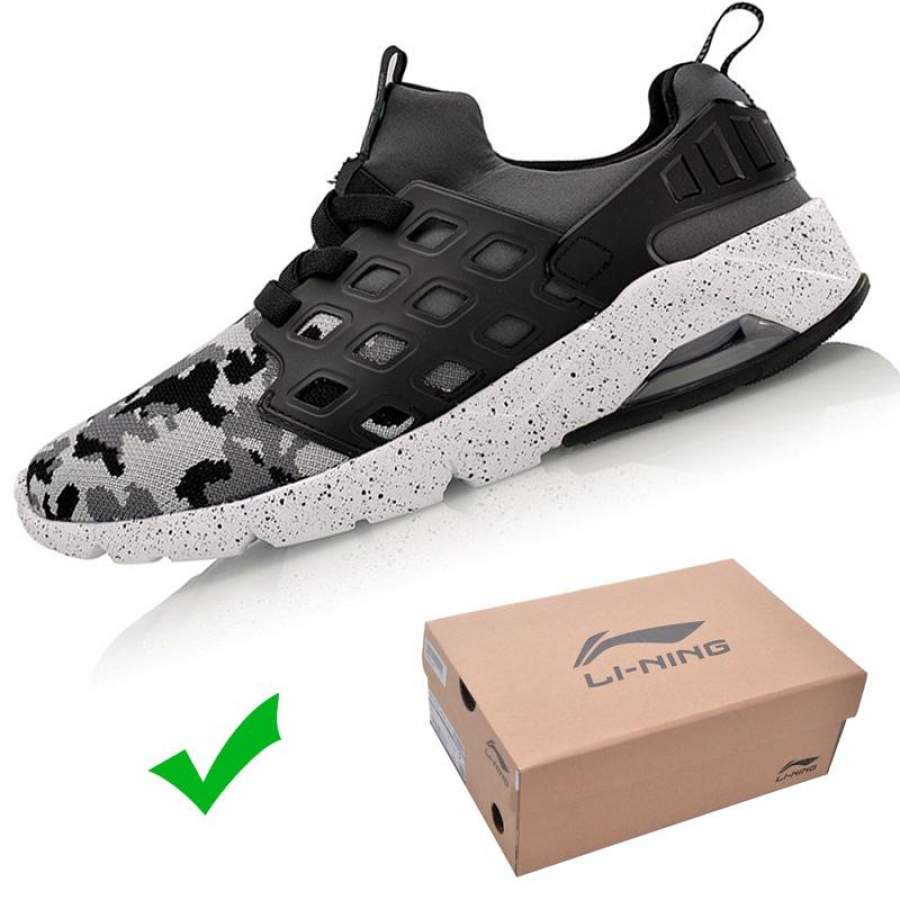 Li-Ning Men Bubble Ace Walking Shoes MONO YARN Air Cushion Breathable LiNing Sneakers Sports Shoes AGLM019 YXB077