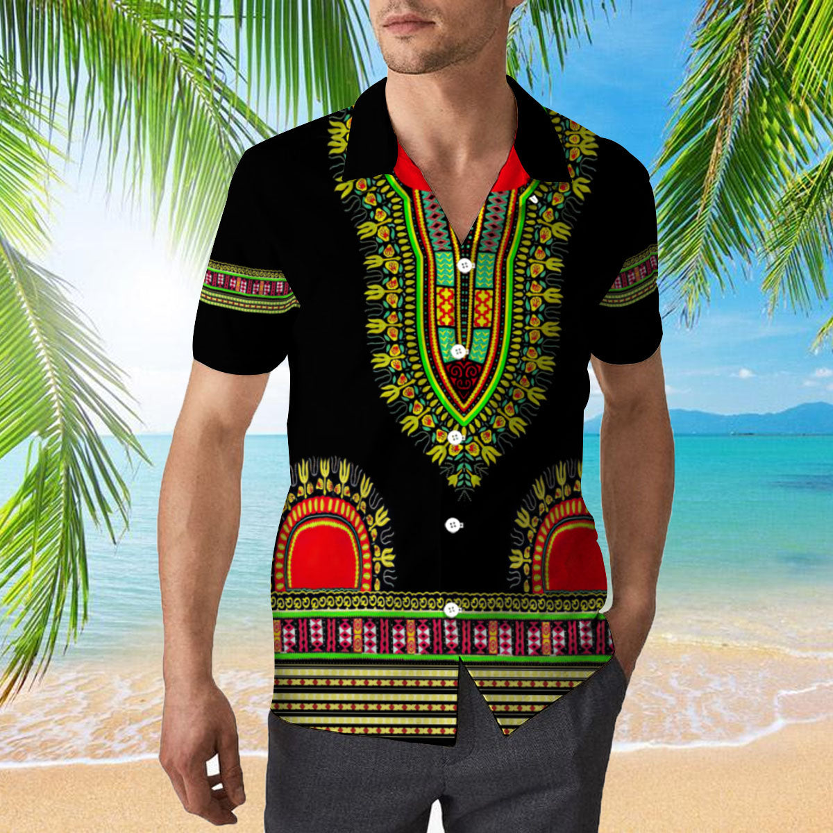 African Dashiki Hawaiian Shirt – For Men And Women