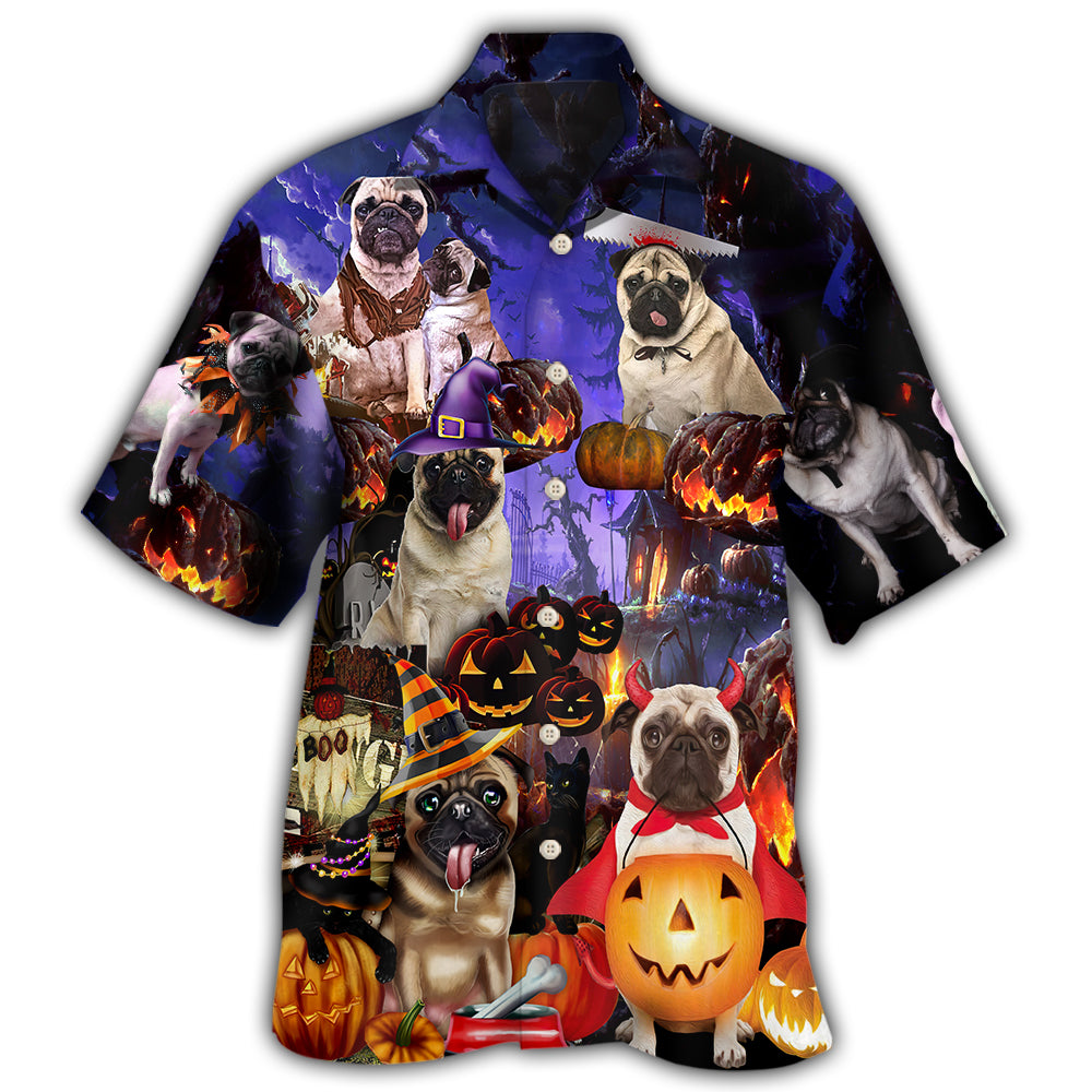 Halloween Pug Never Mind The Witch Hawaii Shirt Ha95422