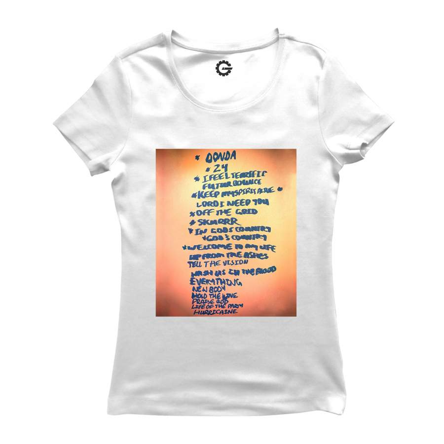 Kanye West New Album Donda With Child list of songs Women Tshirt