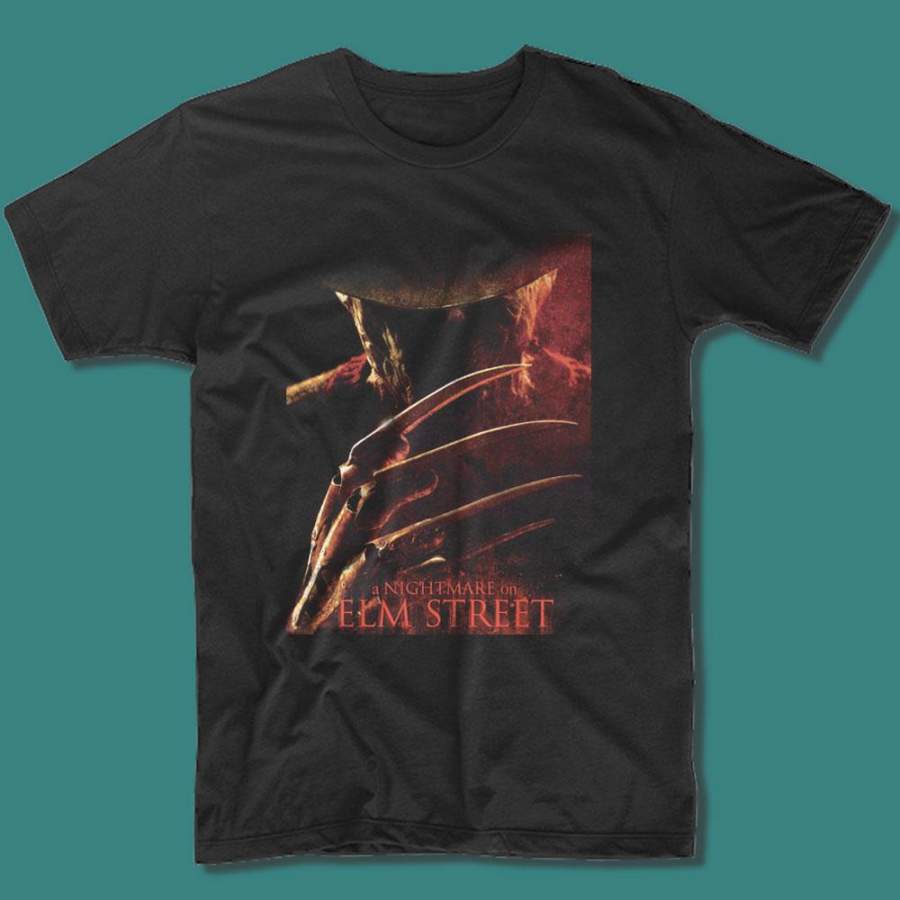 A Nightmare On Elm Street Poster Movie Freddy Krueger Men’S T Shirt