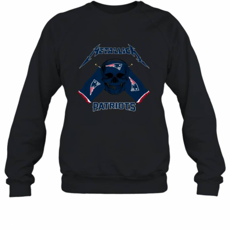 Metallica New England Patriots Skull Flag Shirt Sweatshirt