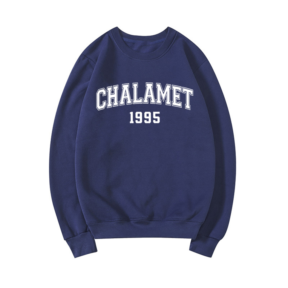 Chalamet 1995 Sweatshirt Timothee Chalamet Sweatshirts Gift for Fans Unisex Clothing Graphic Crewneck Sweatshirt Casual Hoodies alx