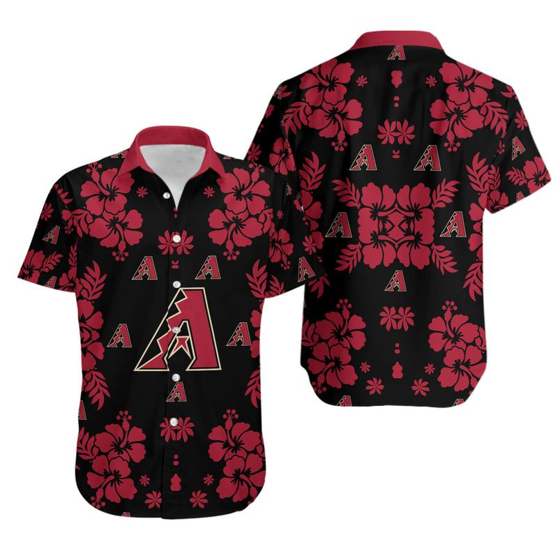 Topsportee Arizona Diamondbacks Hibiscus Flower Limited Edition Hawaii Shirt And Shorts Summer Collection Size S-5Xl Nla002633