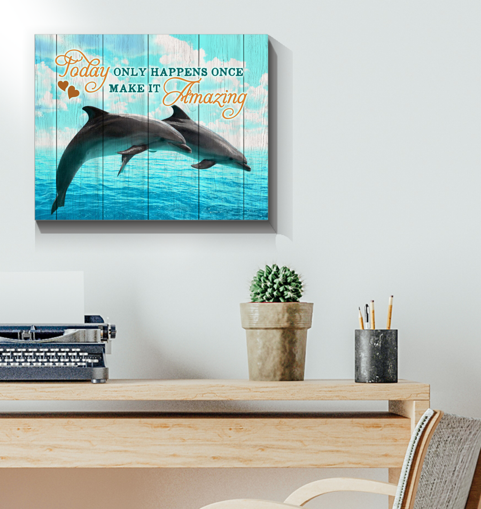 Dolphin – Make It Amazing – Canvas And Poster, Wall Decor, Canvas Instructure Wall Art