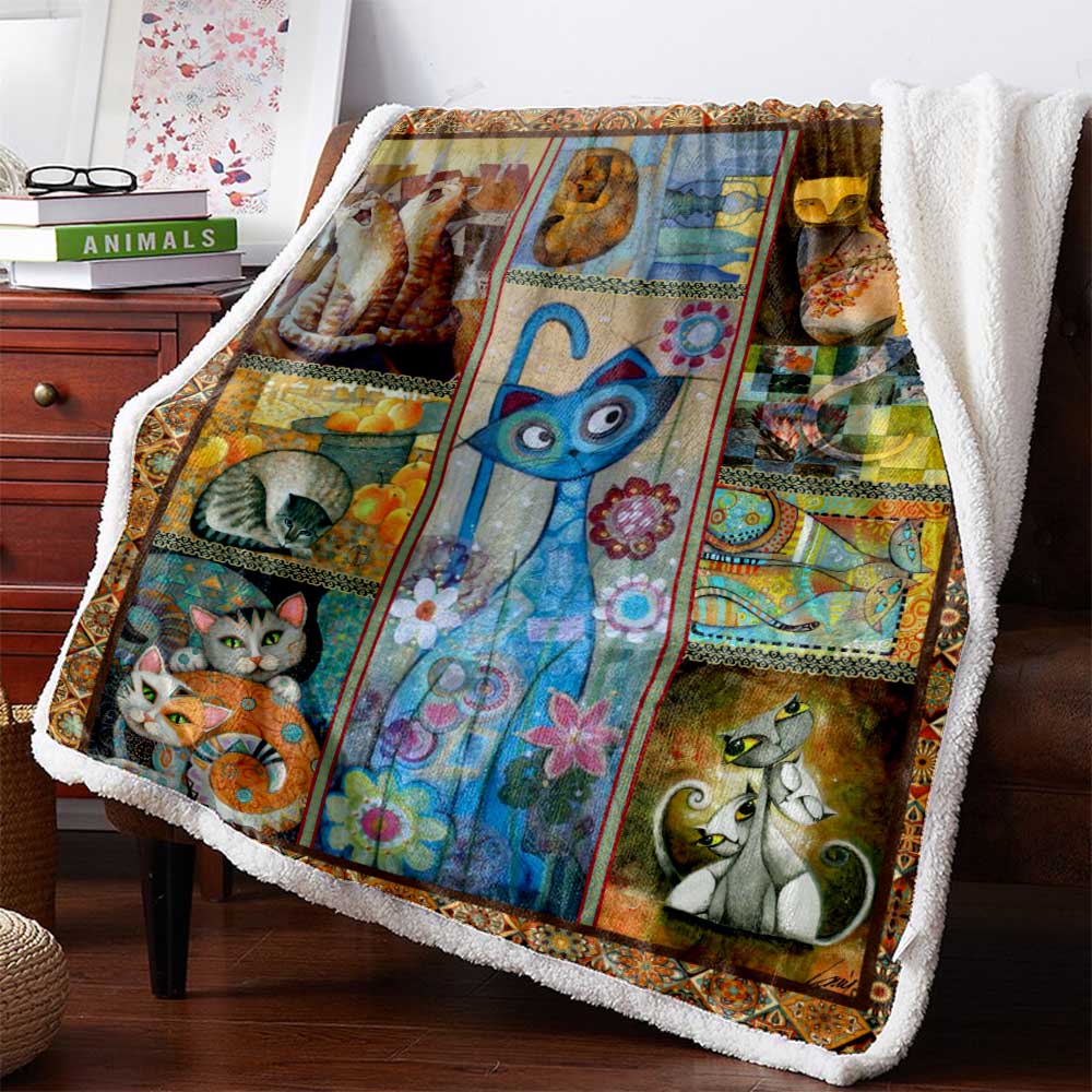 Cat Is My Life 3D Custom Personalized Premium Fleece Blanket