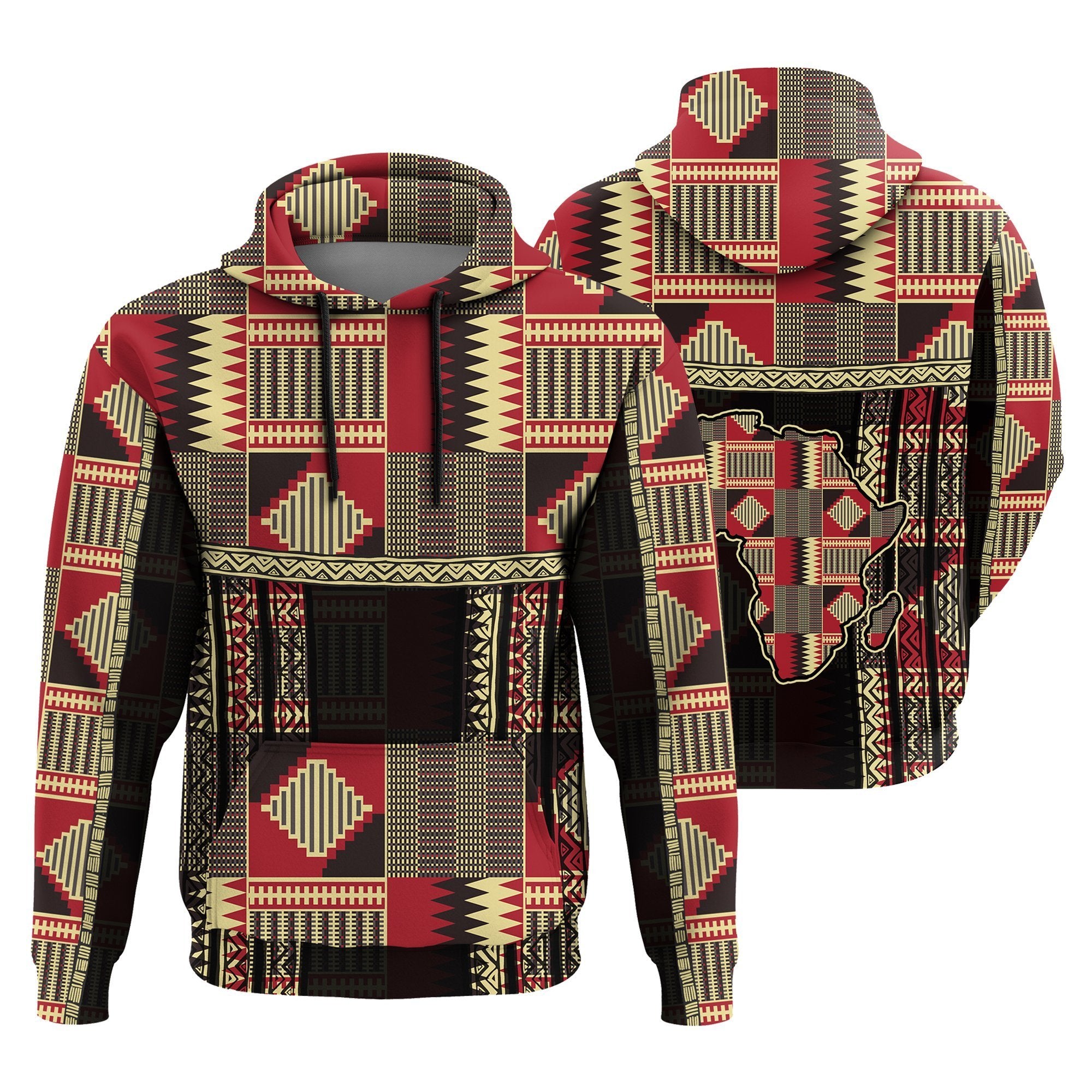 Greek Life Hoodie – Family Unity Kente Pullover