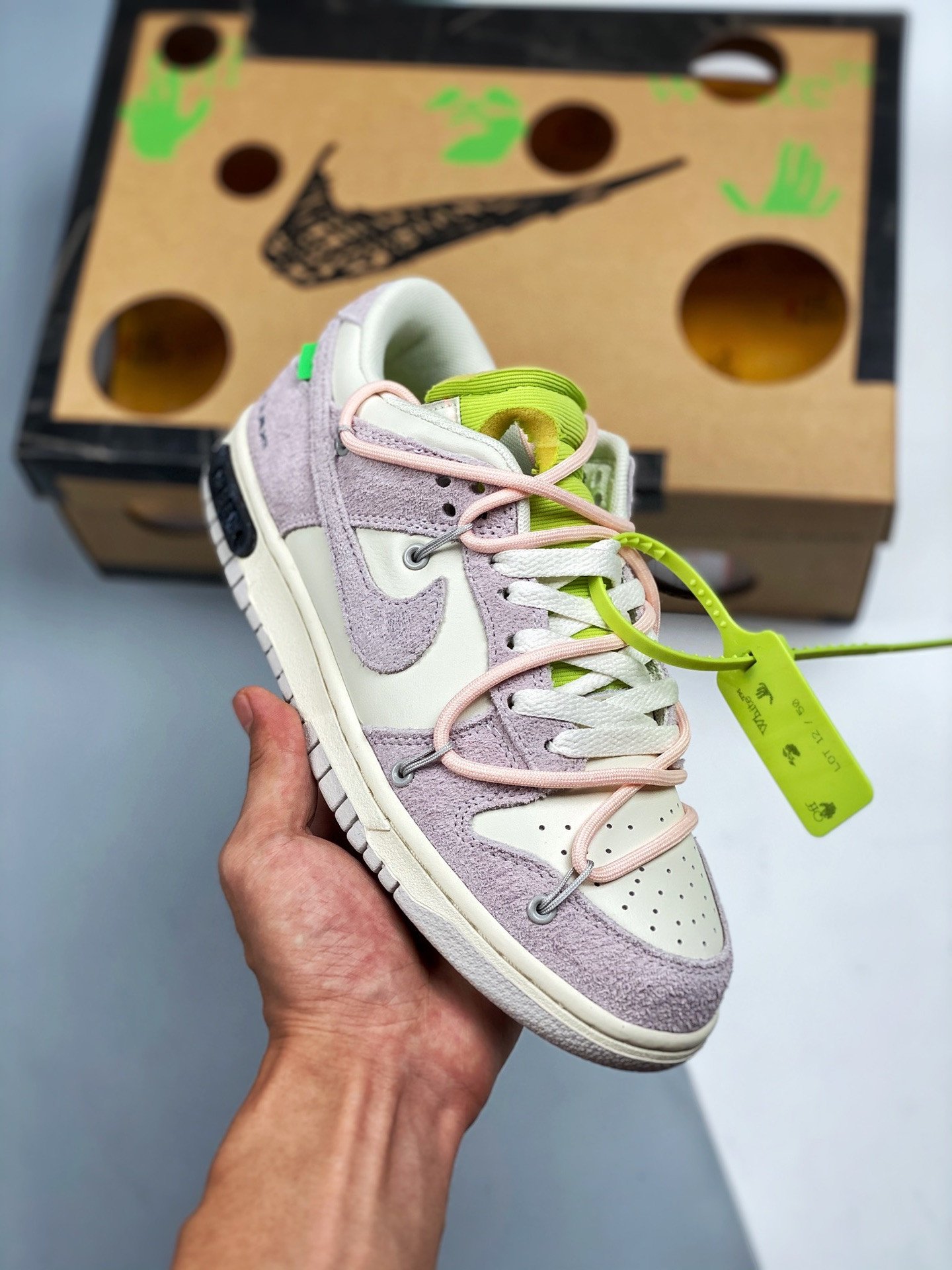 Off-White x Nike Dunk Low 12 of 50 Purple Sail 5338949