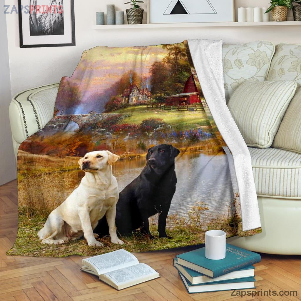 Labrador Blanket Throw  – Labrador Viii Blanket – Gift For Dogs Lover