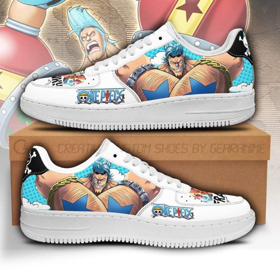 Franky Air Sneakers Custom One Piece Anime Shoes Fan PT04