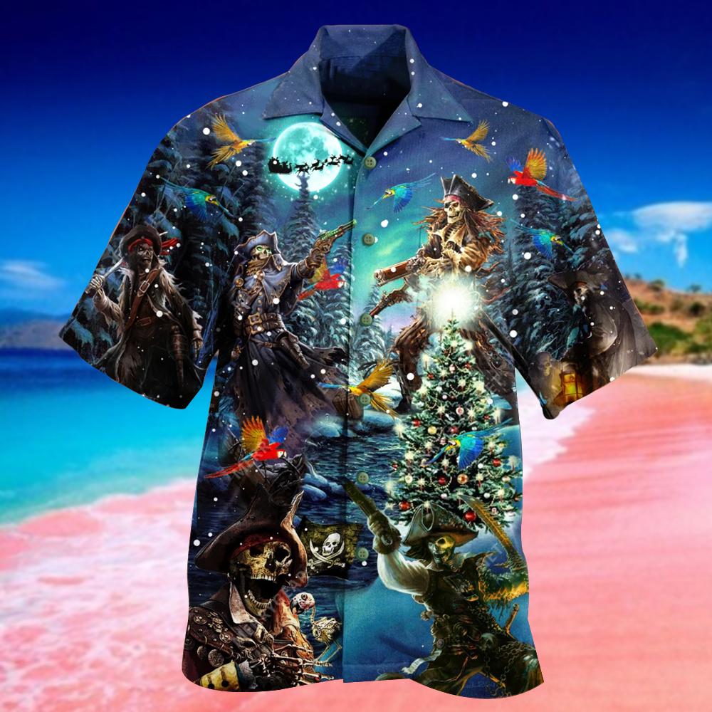 Pirate Skull Christmas Hawaii Shirt For Men Women Ha61682