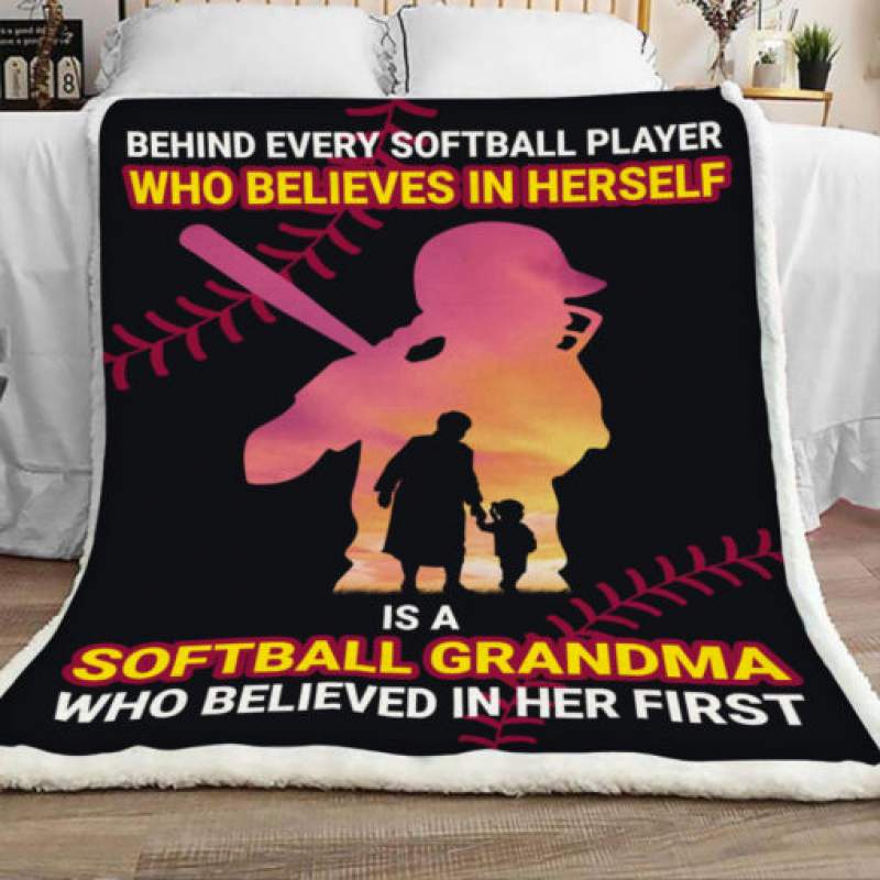 Softball Sherpa Blanket JR2002 78O53