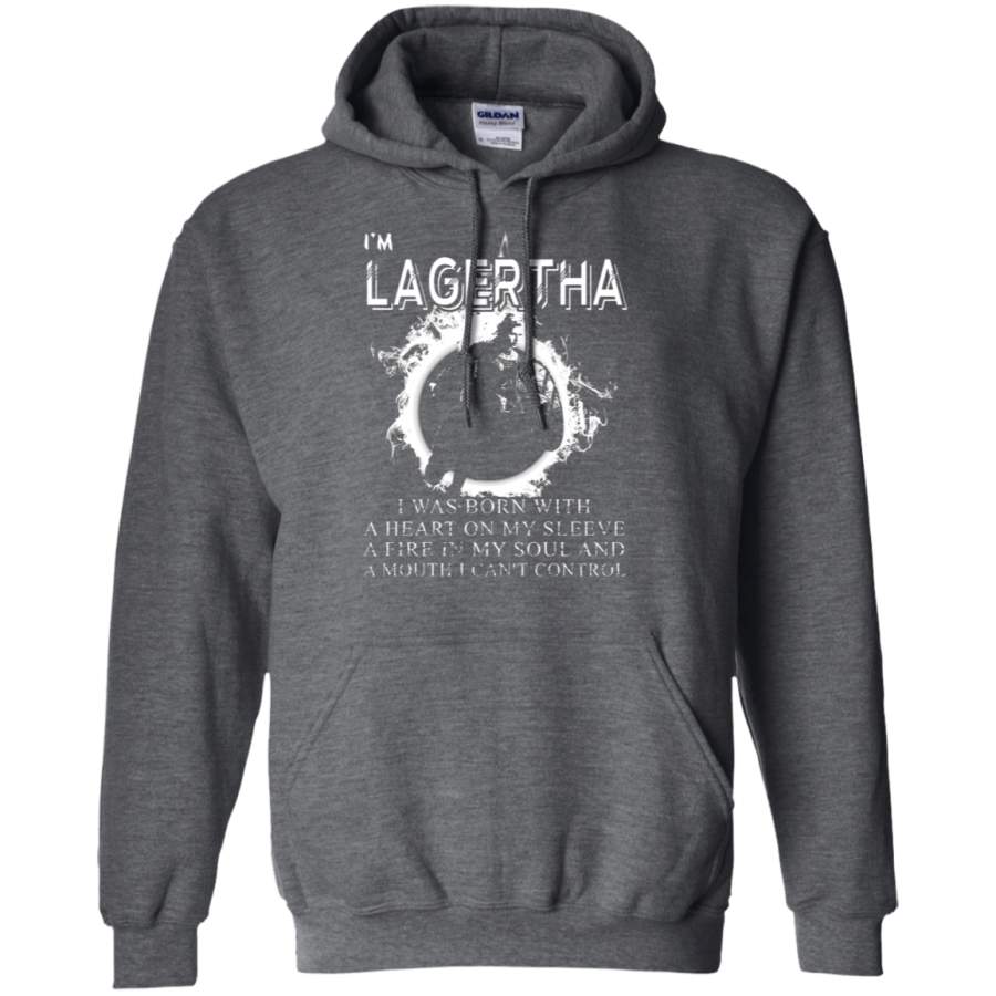 AGR I_m Lagertha I Was Born With A Heart On My Sleeve Hoodie