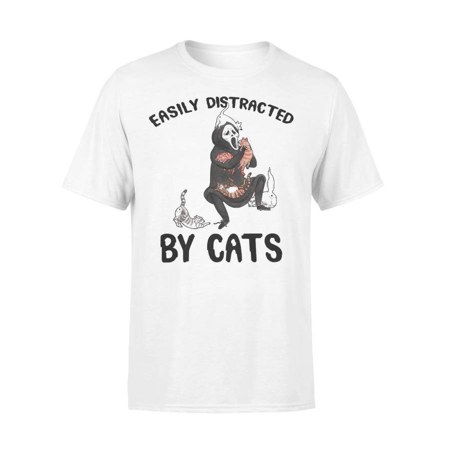 Grim Reaper Easily Distraced By Cats T-shirt