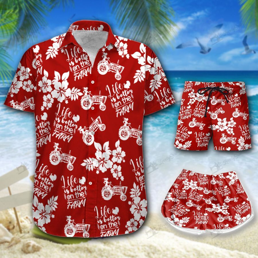 Life Is Better On The Farm Hawaiian Shirt Shorts Ha54891