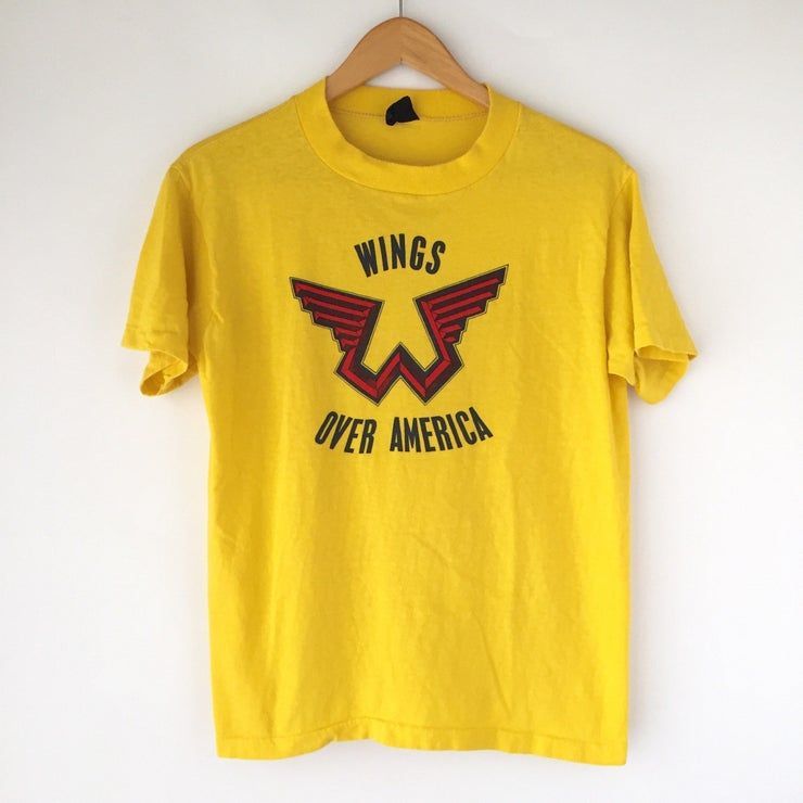 Vtg 1976 Paul Mccartney Wings Tour Band Rock Concert 70s 1970s Beatles T Shirt Custom Merch