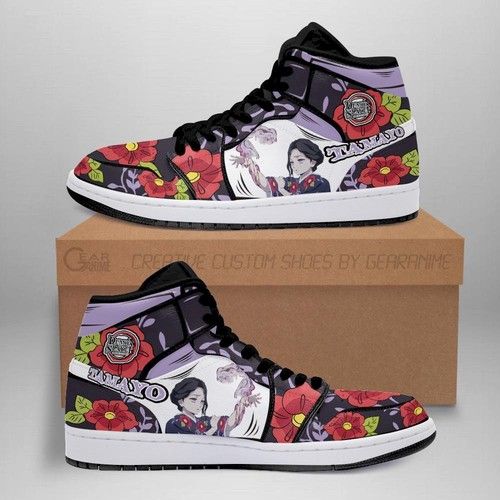 Lady Tamayo Shoes Boots Demon Slayer Anime Jordan Sneakers Fan Gift Id