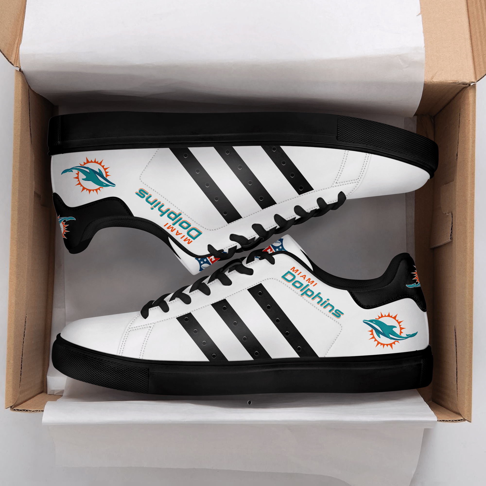 Miami Dolphins Low Top Shoes V2