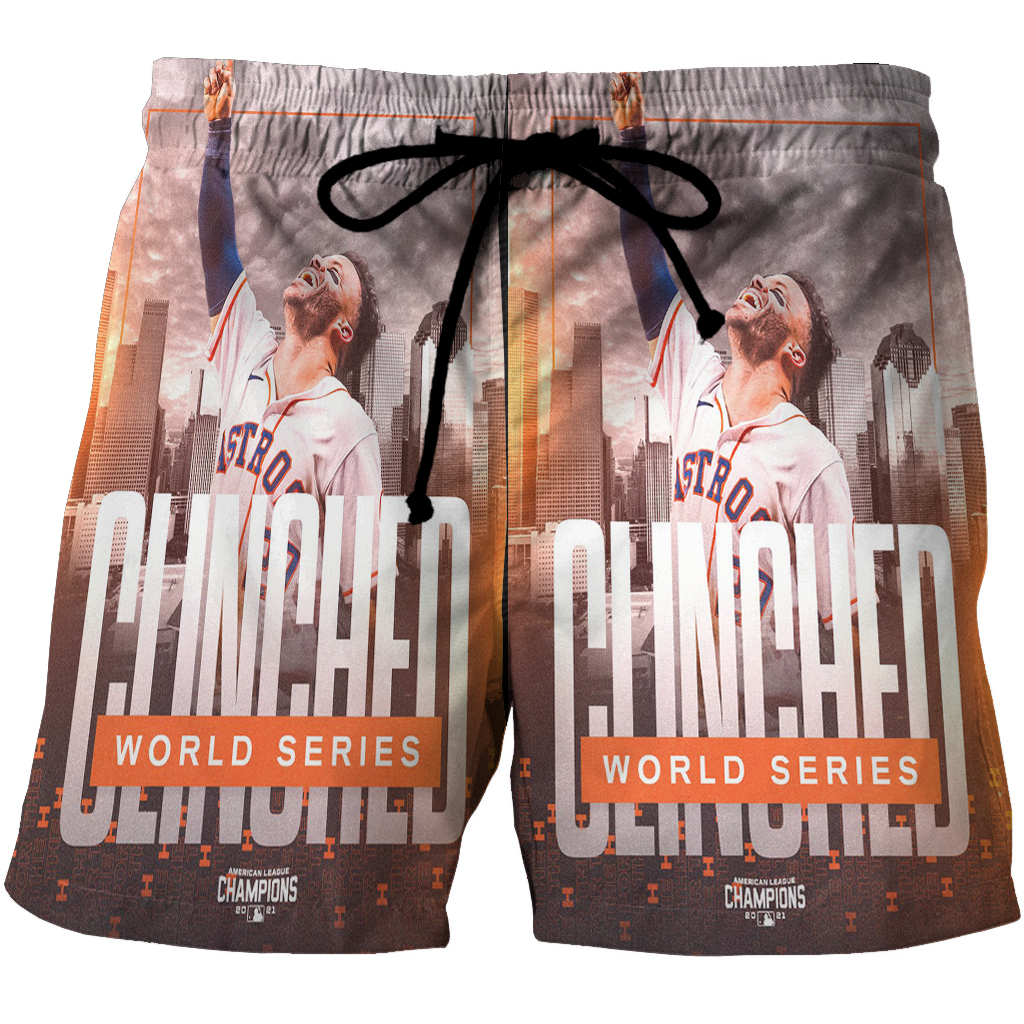 Houston Astros Jose Altuve 27 V3 3D All Over Print Summer Beach Hawaiian Short