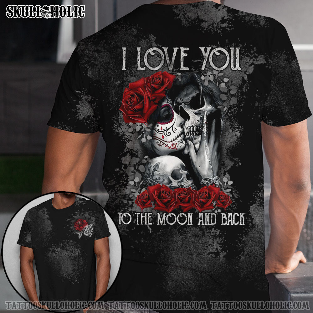 I Love You To The Moon And Back Skull Couple All Over Print – Latg0601222Ha
