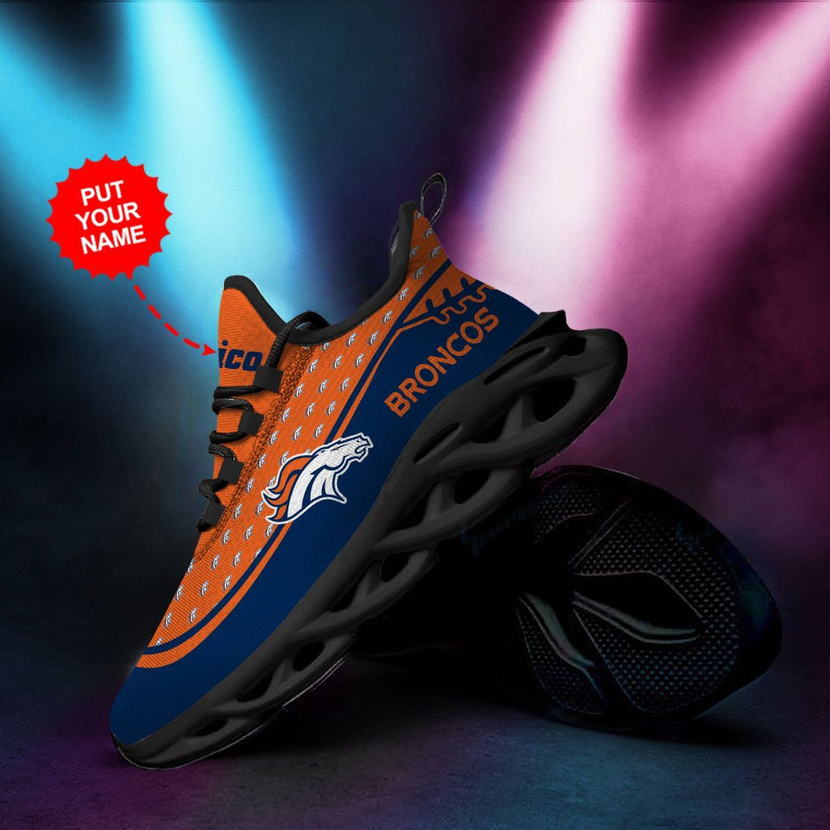 Denver Broncos Custom Personalized Max Soul Sneakers Running Sports Shoes For Men Women