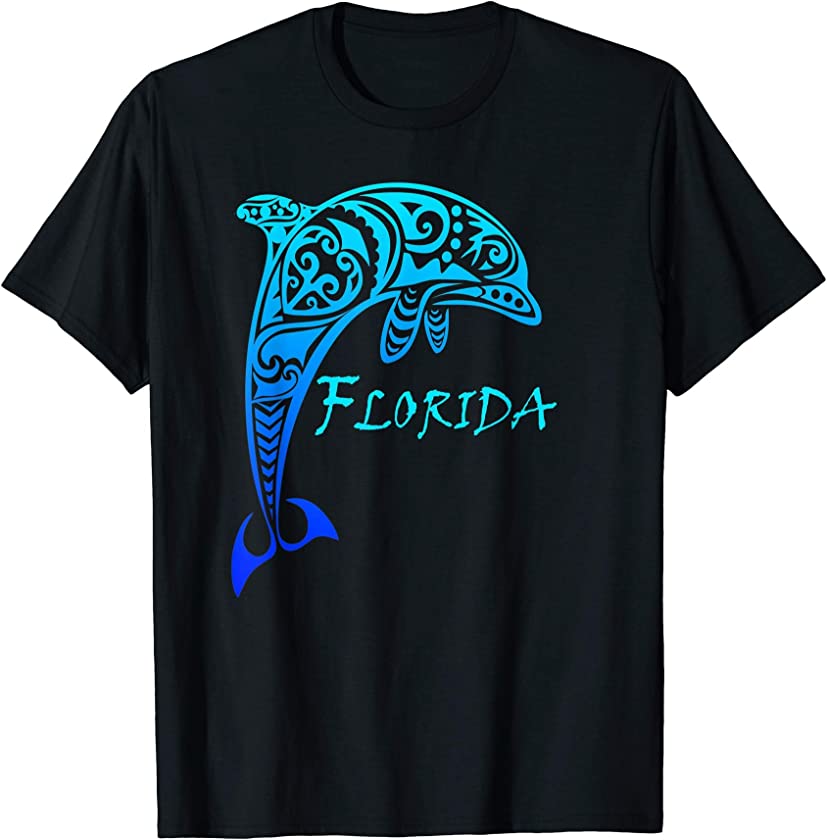 Florida Vacation Vintage Retro Dolphin T-Shirt