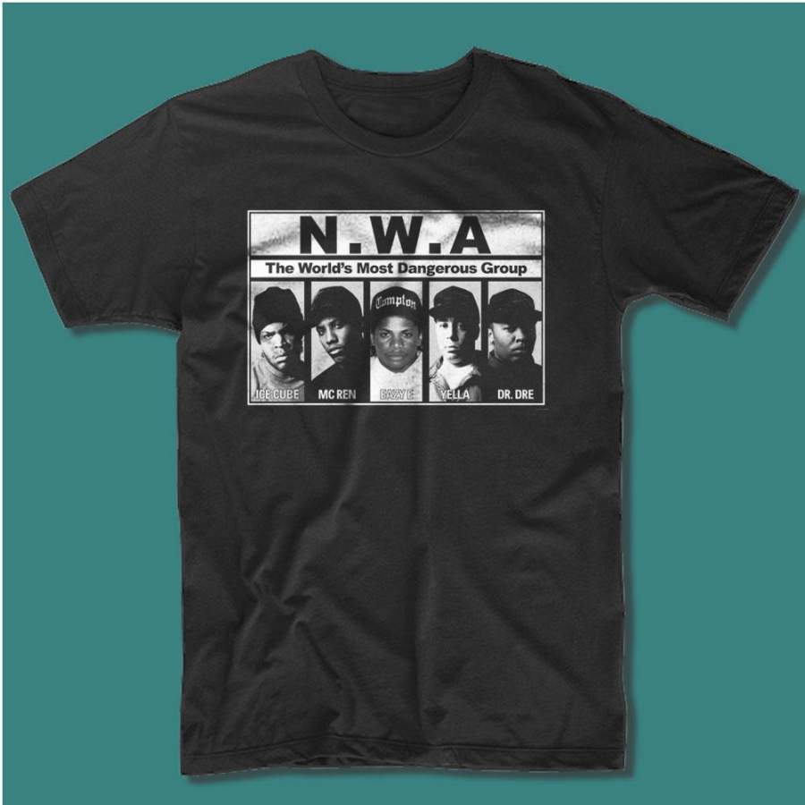 Hip Hop Rap Nwa Dr Dre Eazy E Dj Yella Mc Ren Men’S T Shirt