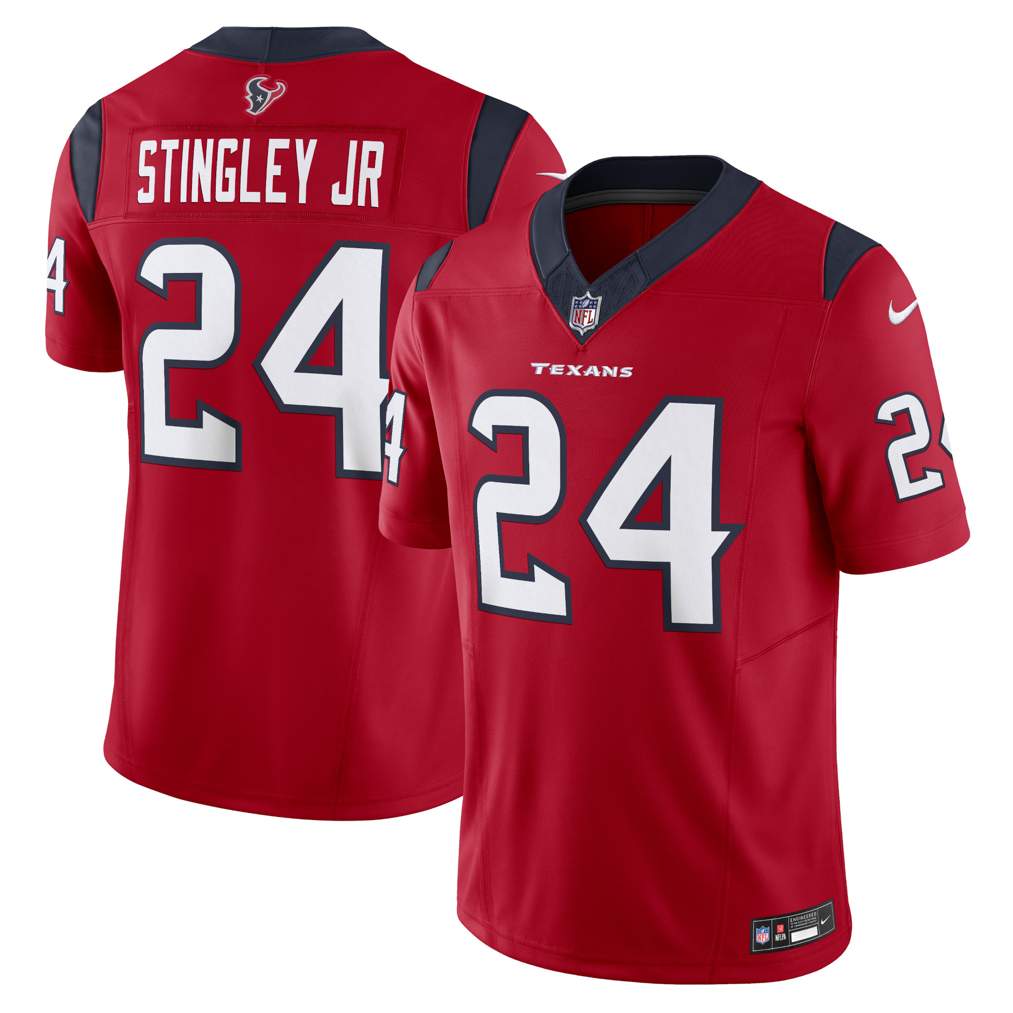 Men’s Houston Texans Derek Stingley Jr. Red Vapor F.U.S.E. Limited Jersey