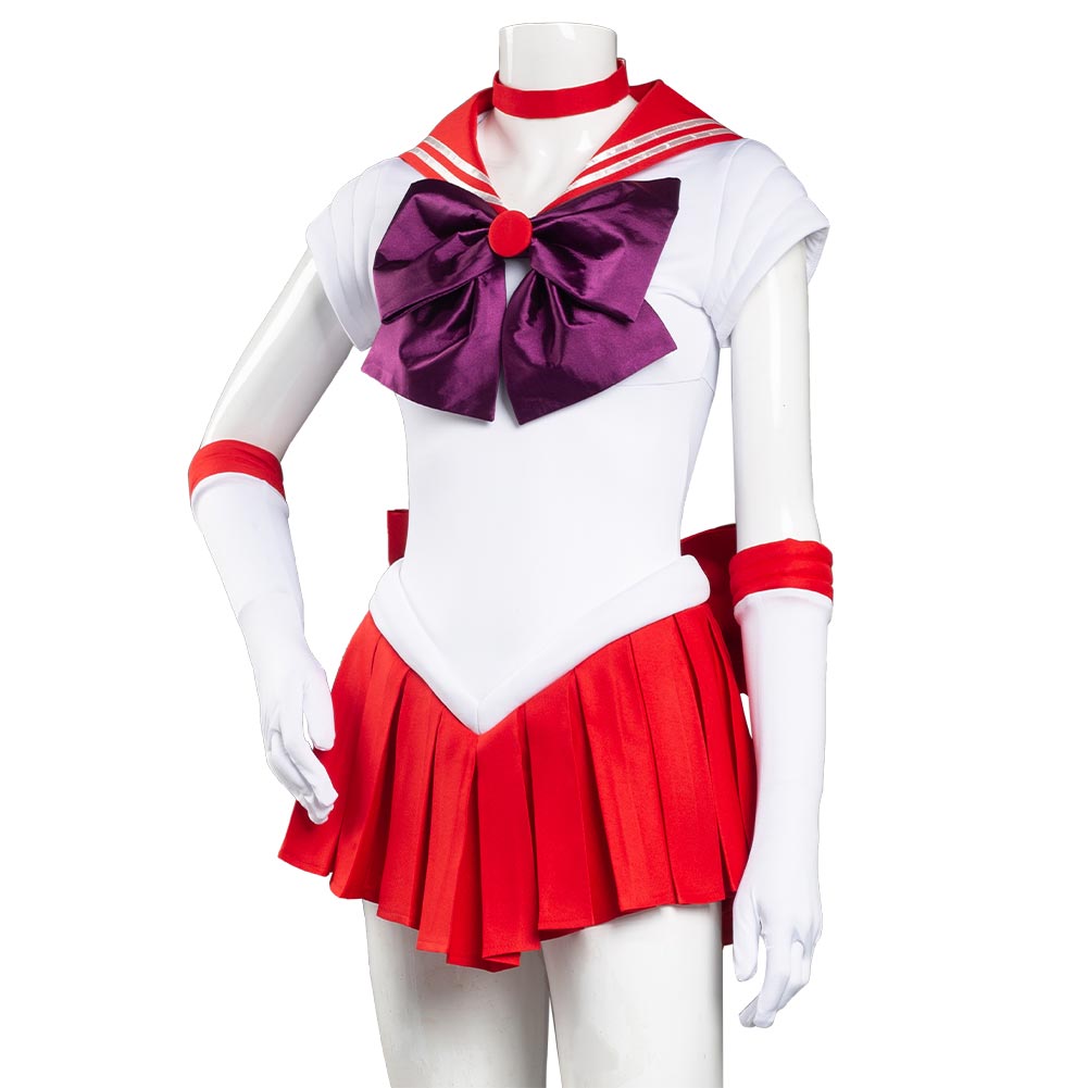 Anime Sailor Moon Costume Hino Rei Cosplay JK Uniform Halloween Carnival Suit For Women Girls alx