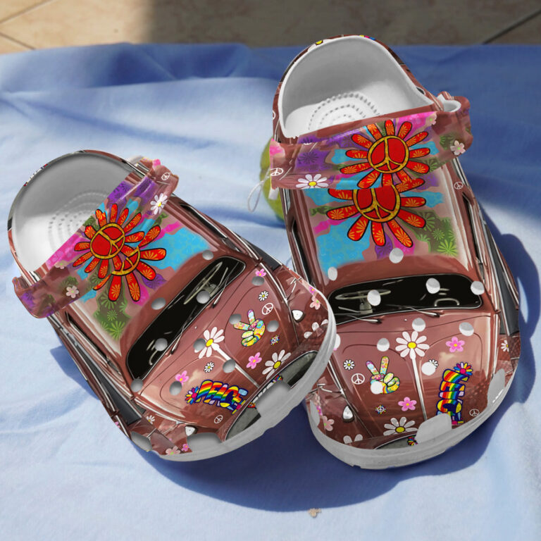 Peace Hippie Car Clogs Crocs Shoes Gift For Men Women – Phippie272