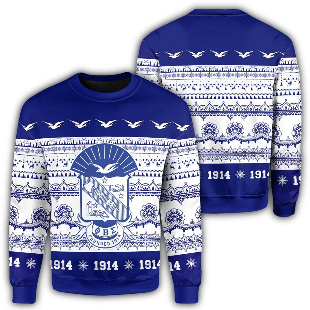 Fraternity Sweatshirt – Phi Beta Sigma Xmas Establish Year Sweatshirt