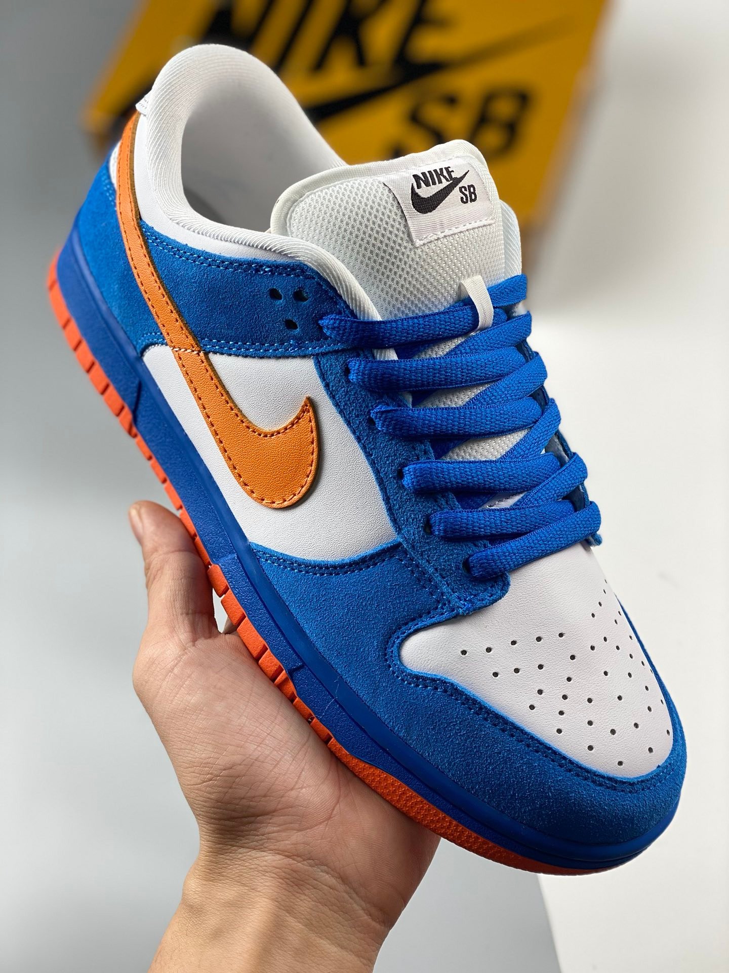 Nike SB Dunk Low Pro EMB WhiteOrange Blaze 311689-181 5339034