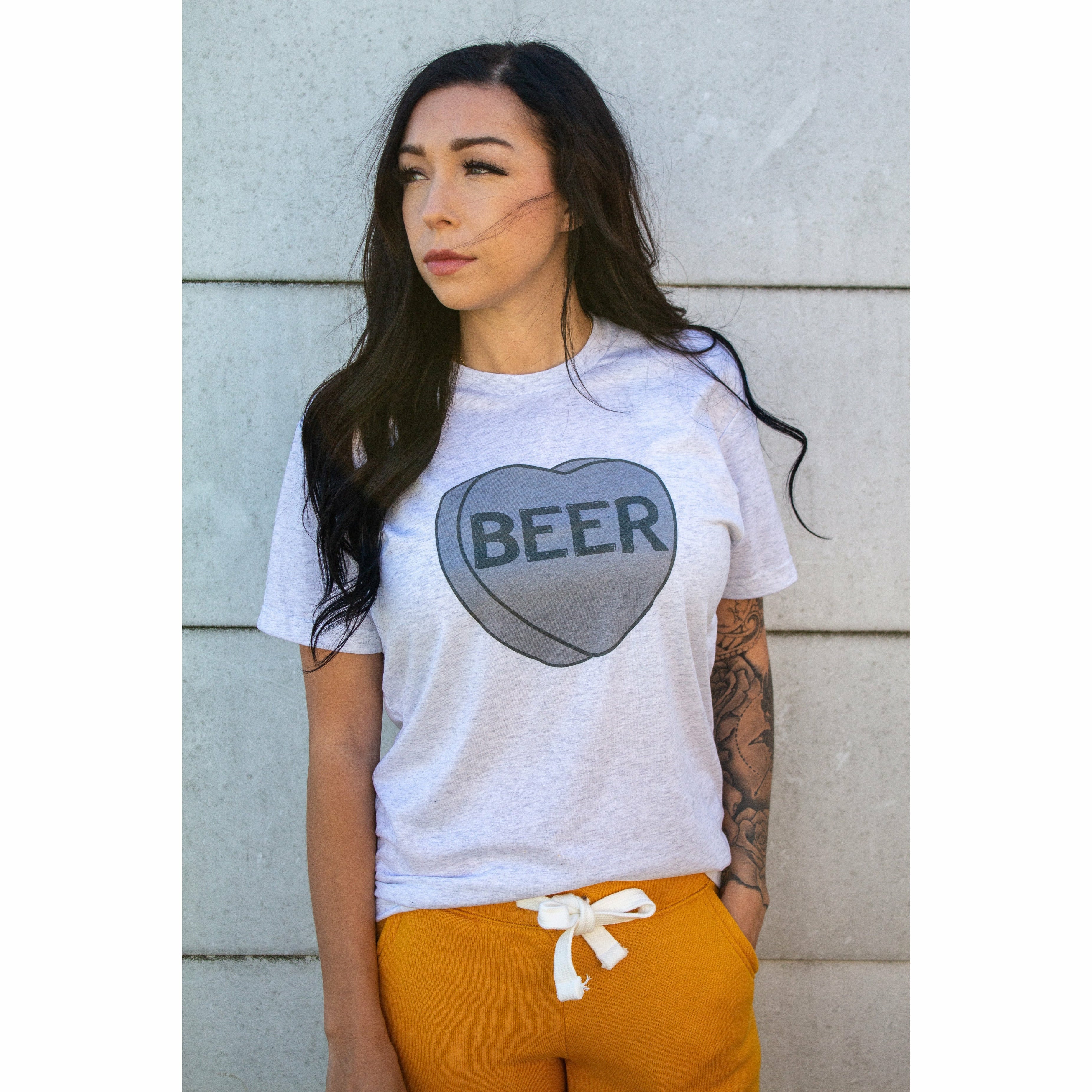 Beer Candy Heart Tee