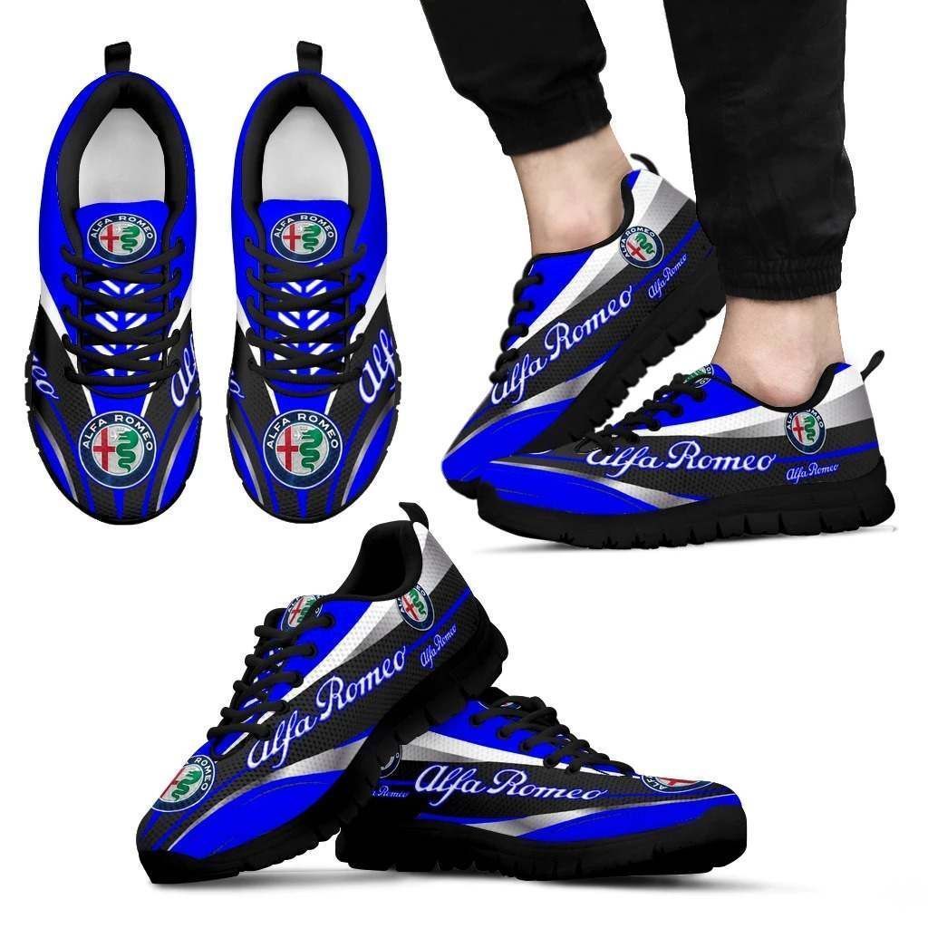 3D Printed Alfa Romeo BDA Sneakers For Men & Women Ver 2 (Blue)