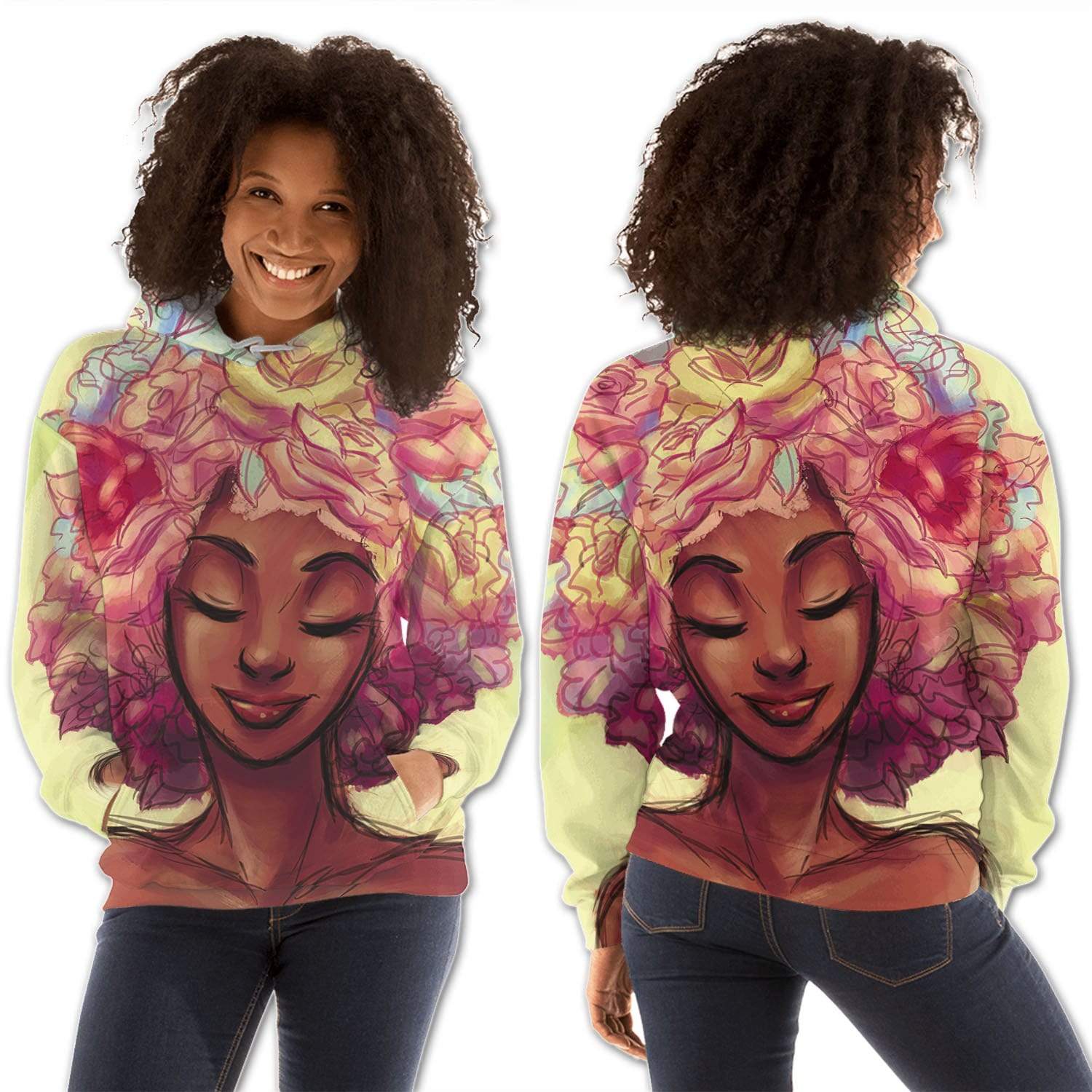 African American Hoodies Beautiful Black Afro Girls African American Fashion